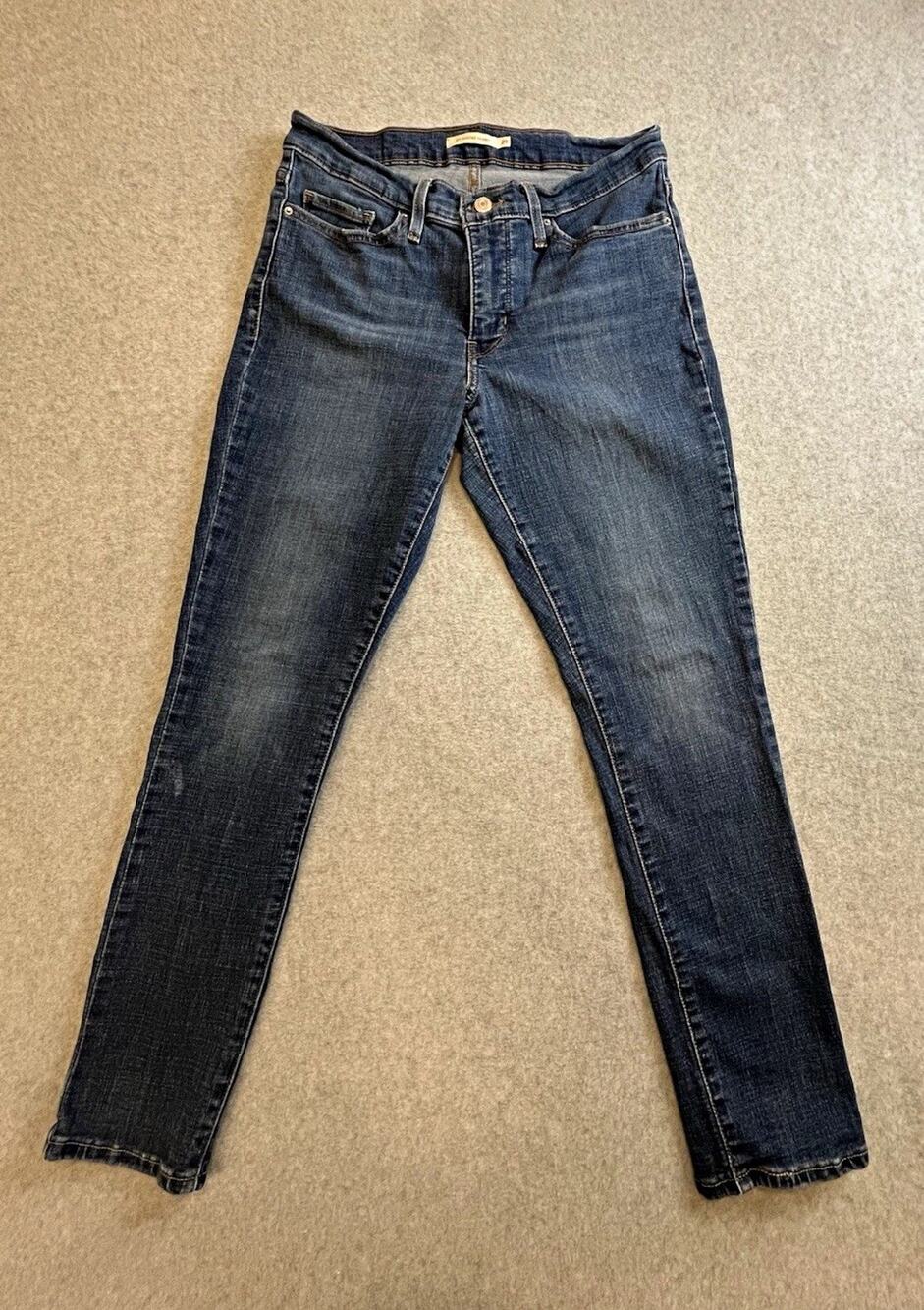 Levi's 311 Shaping Skinny Womens Blue Medium Wash Denim Stretch Mid Rise Sz 29